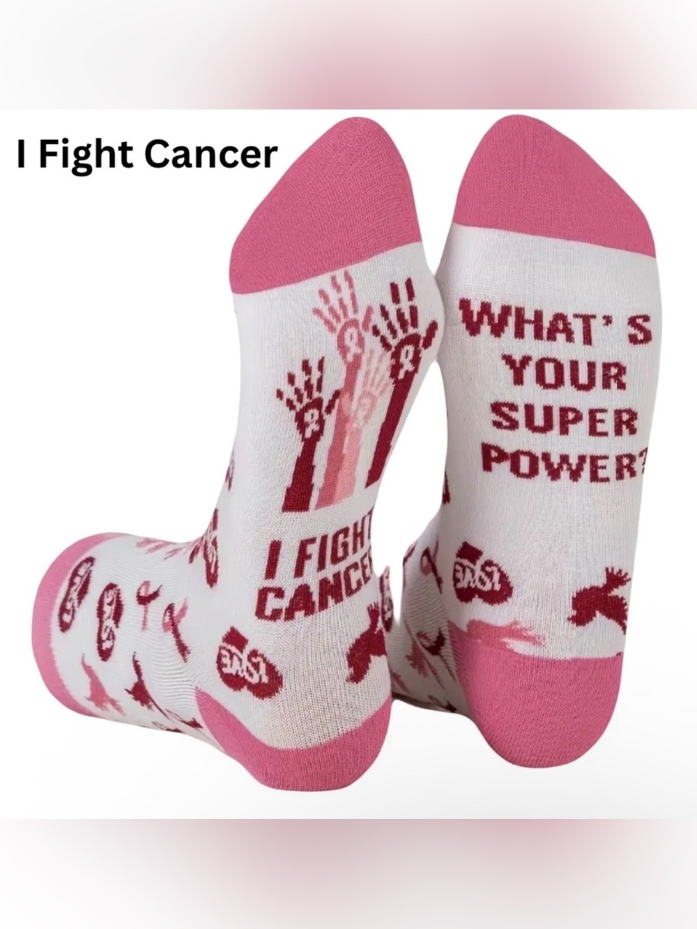 BUY NOW - Breast Cancer Awareness Socks